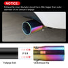 Exhaust Muffler 80mm Stainless Steel Colorful Angle-cut Tip C20