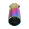 Exhaust Muffler 80mm Stainless Steel Colorful Angle-cut Tip C20