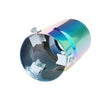 Back of Exhaust Mufflers 70mm Stainless Steel colorful Straight cut Tip C17