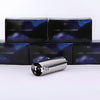 Back view of Exhaust Muffler 51mm Stainless Steel silver Straight cut Tip A2