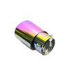 Back view of Exhaust Muffler 76mm Stainless Steel colorful Straight cut Tip C150