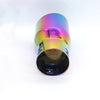 Back view of Exhaust Mufflers 80mm Stainless Steel colorful Angle-cut Tip C32
