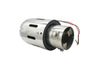 Back view of Exhaust Tip 60mm Stainless Steel Red LED light Straight cut Tip LED88-R