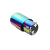 Back view of Exhaust Tips 63mm Stainless Steel colorful Straight cut C151