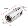 Dimension of Exhaust Muffler 51mm Stainless Steel silver Straight cut Tip A1