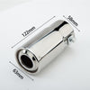 Dimension of Exhaust Mufflers 58mm Stainless Steel silver Straight cut Tip A28