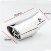 Dimension of Exhaust Mufflers 63mm Stainless Steel Bolt-on silver Turndown Tip A14H