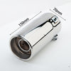 Dimension of Exhaust Mufflers 70mm Stainless Steel silver Straight cut Rolled Tip A60P