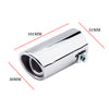 Dimension of Exhaust Tip 51mm Stainless Steel Bolt-on silver Rolled Tip A1X