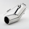 Dimension of Exhaust Tip 51mm Stainless Steel silver Turndown Tip A191