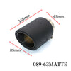 Dimension of Exhaust Tip 63mm Carbon Fiber Bolt-on black Rolled Tip for bmw N89-63Y