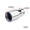 Dimension of Exhaust Tip 80mm Stainless Steel silver Straight cut Tip A201