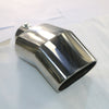 Exhaust Muffler 63mm Stainless Steel silver Turndown Tip A208