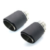 Exhaust Tip 63mm Carbon Fiber Black Angle-cut Tip for mini cooper 089-63Y