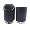 Exhaust Tip 63mm Carbon Fiber Bolt-on black Rolled Tip for bmw N89-63Y
