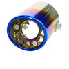 Exhaust Tip 63mm Stainless Steel colorful Round cut intercooled Tip C70