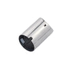 Exhaust Tip 70mm Stainless Steel silver Angle-cut Tip VW POLO GOLF