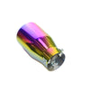 Exhaust Tip 80mm Stainless Steel Colorful Straight cut Rolled Tip C201