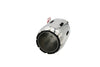 Front view of Exhaust Tip 60mm Stainless Steel Red LED light Straight cut Tip LED88-R