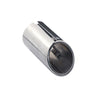 Front view of Exhaust Tip 70mm Stainless Steel silver Angle-cut Tip VW POLO GOLF