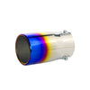 Horizontal view of Exhaust Mufflers 80mm Stainless Steel colorful Straight Tip B123