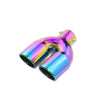 Horizontal view of Exhaust Tip 63mm Stainless Steel colorful Angle-cut Tip C1999