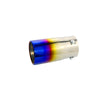 Horizontal view of Exhaust Tip 80mm Stainless Steel colorful Straight cut Tip B20
