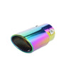 Horizontal view of Exhaust Tips 63mm Stainless Steel colorful Straight cut C151