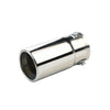 Side of Exhaust Muffler 63mm Stainless Steel matte black Straight cut Rolled Tip A15