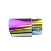 Side of Exhaust Muffler 76mm Stainless Steel colorful Straight cut Tip C150
