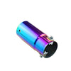 Side of Exhaust Tip 58mm Stainless Steel Colorful Straight Tip C40