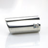 Side of Exhaust Tip 58mm Stainless Steel silver Round cut intercooled Rolled Tip A700