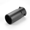 Side of Exhaust Tip 70mm Stainless Steel matte black Straight cut Tip L15