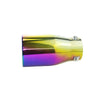 Side of Exhaust Tip 80mm Stainless Steel Colorful Straight cut Rolled Tip C201