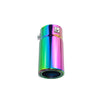 Upper view of Exhaust Mufflers 70mm Stainless Steel colorful Straight cut Tip C17