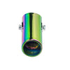 Upper view of Exhaust Tip 51mm Stainless Steel colorful Angle-cut Tip C1X