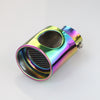 Upper view of Exhaust Tip 63mm Stainless Steel Colorful Angle-cut Tip C203