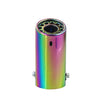 Vertical view of Exhaust Mufflers 58mm Stainless Steel colorful Round cut intercooled Rolled C700