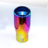 Vertical view of Exhaust Mufflers 80mm Stainless Steel colorful Angle-cut Tip C32