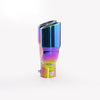 Vertical view of Exhaust Tip 63mm Stainless Steel colorful Angle-cut Tip C1999
