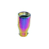 Vertical view of Exhaust Tip 80mm Stainless Steel Colorful Straight cut Rolled Tip C201