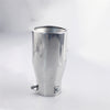 Vertical view of Exhaust Tip 80mm Stainless Steel silver Straight cut Tip A201